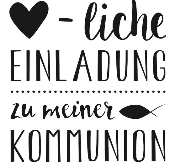 Drewniany znaczek "Serdeczne zaproszenie na komunię"