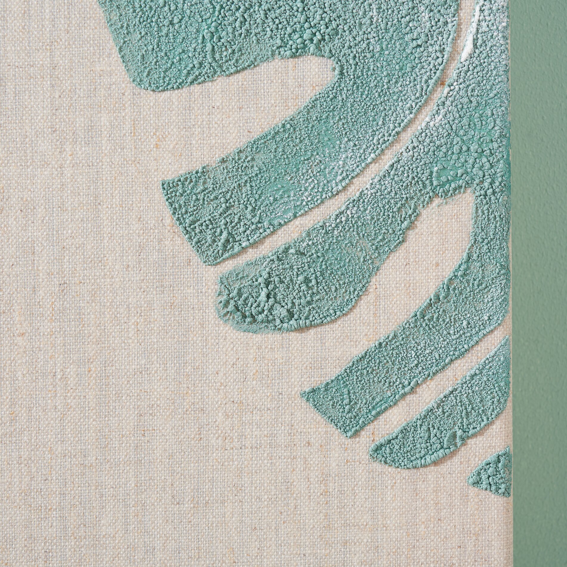 Keilrahmen mit schabloniertem Motiv