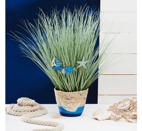 Kosz na rośliny z trawy morskiej