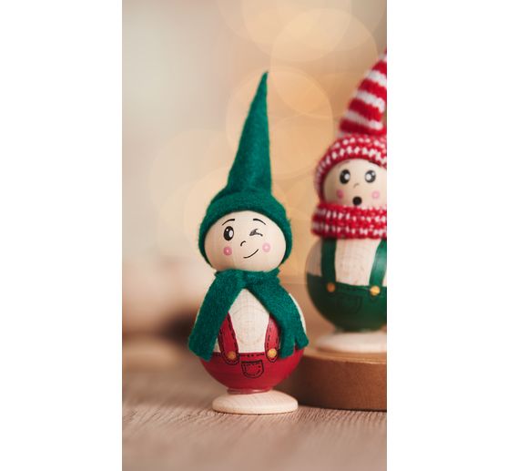 Knitted tube, two-coloured, 18 Needles/Ø2.2 cm