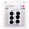 Velcro points, self-adhesive Black