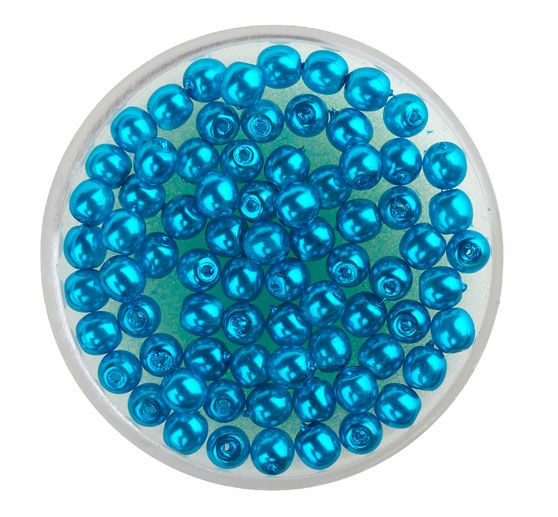 Crystal Renaissance glass wax bead, 4mm, 75 pieces