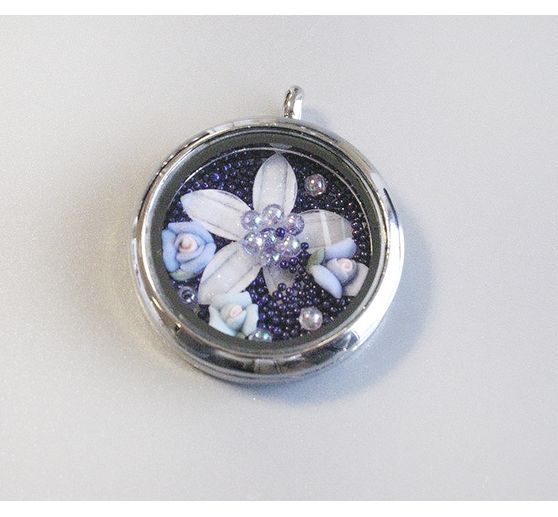 Okrągły" ozdobny zawieszki z medalionem