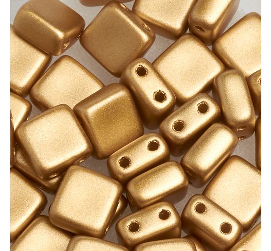 Glass bead "Square", 35 pieces