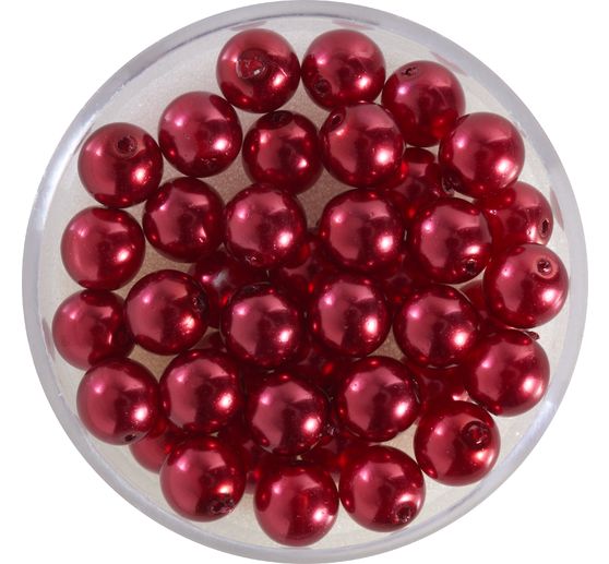 Crystal Renaissance glass wax bead, 6mm, 40 pieces