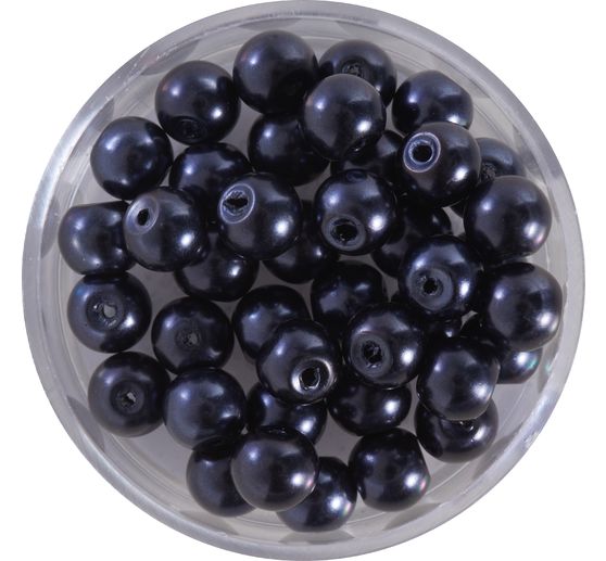 Crystal Renaissance glass wax bead, 6mm, 40 pieces