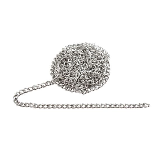 Link chain, 1 m, aluminium, approx. W 3 x H 4 mm