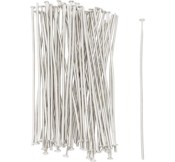 Szpilki do koralików magicznych, ok. 50 mm, 50 sztuk