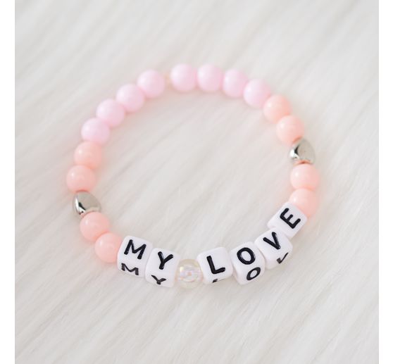 Plastikowe koraliki serca