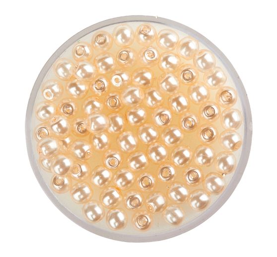 Crystal Renaissance glass wax bead, 4mm, 75 pieces