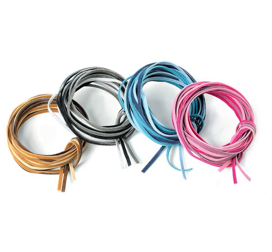 Imitation leather strap set of 3