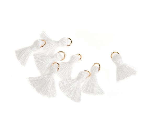 Frędzel z oczkiem, 8 sztuk, 15 mm