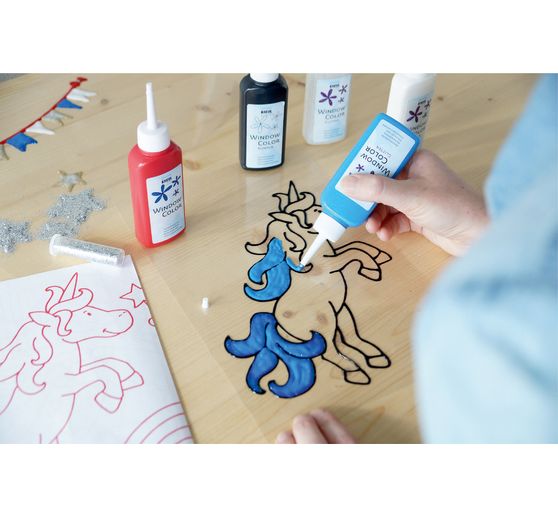 Zestaw kolorów Kreul Window Color "Glitter World"