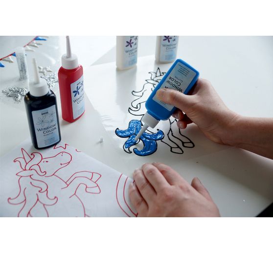 Zestaw kolorów Kreul Window Color "Glitter World"