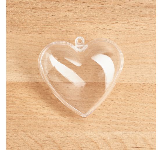Forma akrylowa "Serce", 6 cm, 6 sztuk