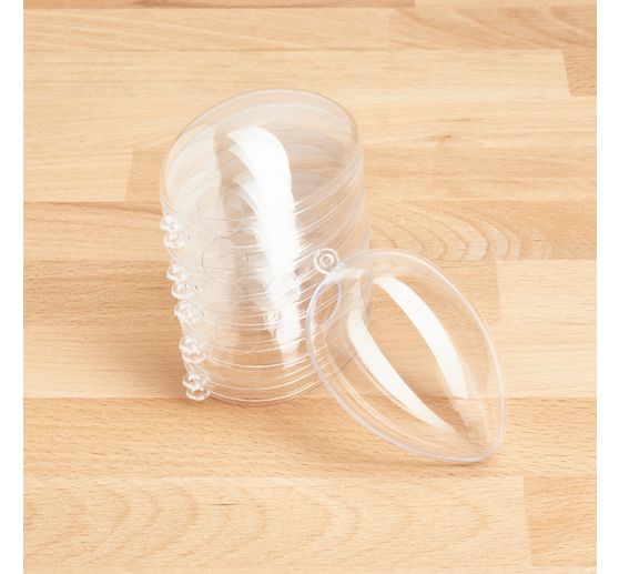 VBS Acrylic egg with hole, 6 pcs.