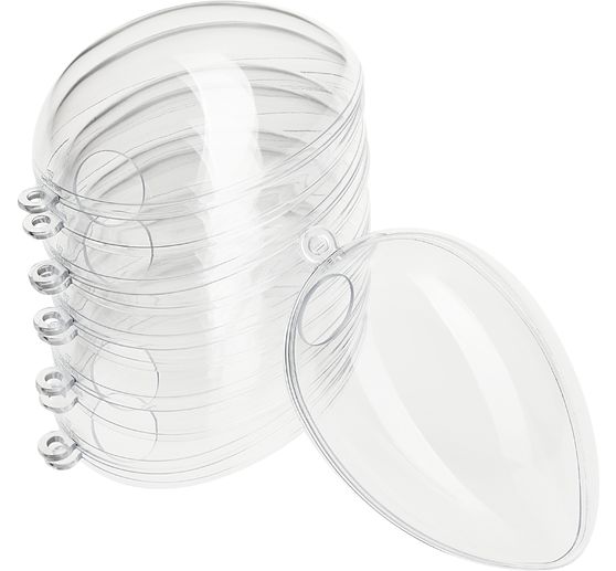 VBS Acrylic egg with hole, 6 pcs.