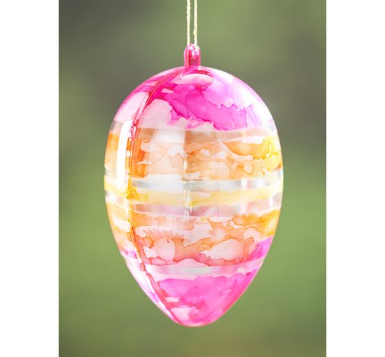 VBS Acrylic egg with hole "Assorted", set of 6