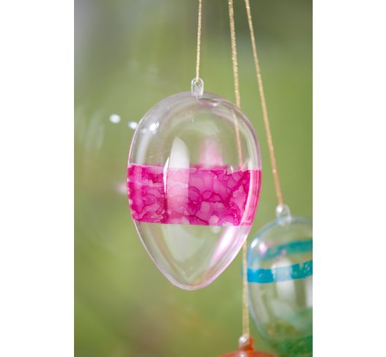 VBS Acrylic egg with hole "Assorted", set of 6