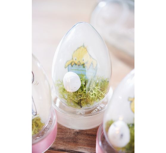 Jajko akrylowe VBS, 8 cm, 6 sztuk