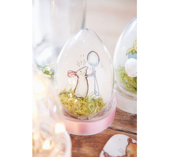 Jajko akrylowe VBS, 8 cm, 6 sztuk