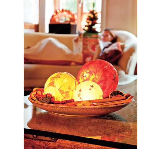 Acrylic ball with hole, Ø 8 cm