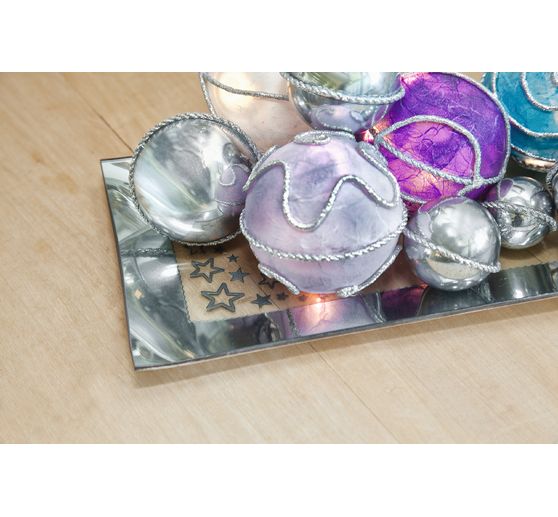 Acrylic ball with hole, Ø 8 cm