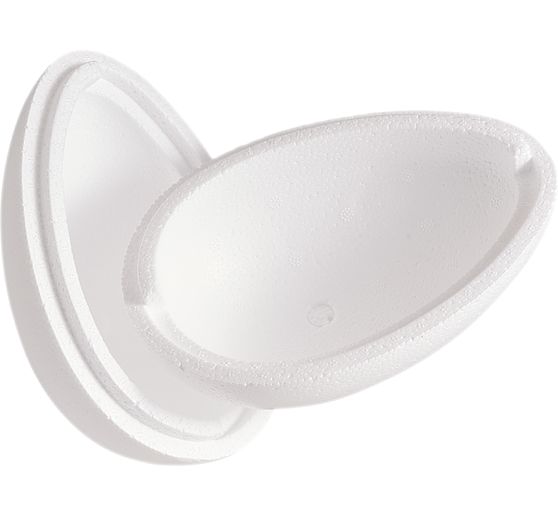 Jajko styropianowe, 15,5 x 11 cm, 2 -częściowe