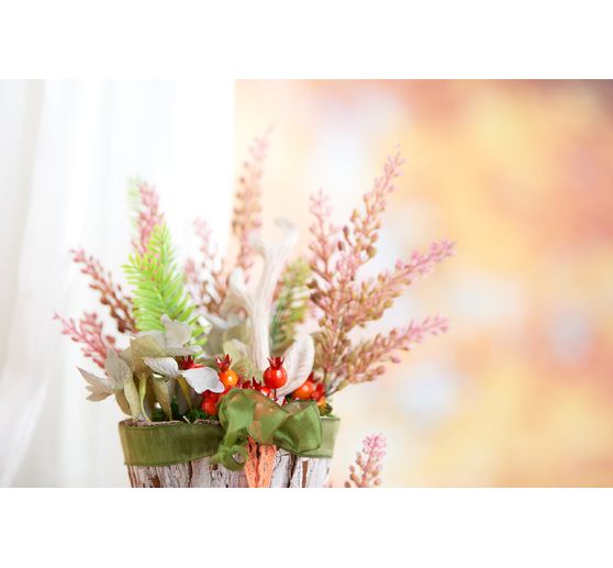 VBS Ozdobne owoce dzikiej róży na drucie "Pomarańcza", 200 szt.