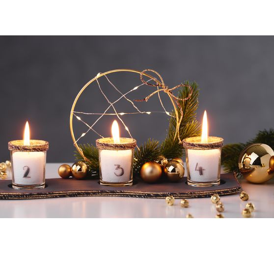 Szklane bombki choinkowe na drucie