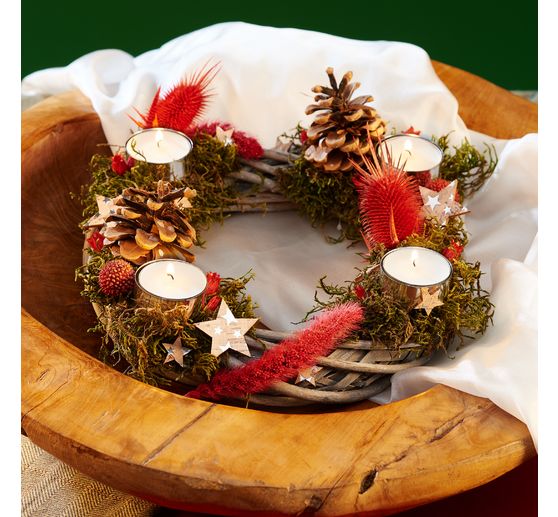 Dried flowers potpourri set "Red"