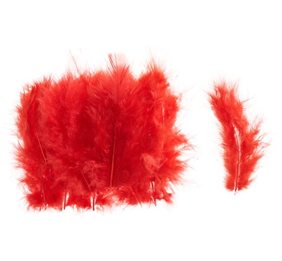 Marabou feathers, about 15 pieces