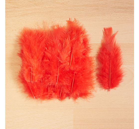 Marabou feathers, about 15 pieces