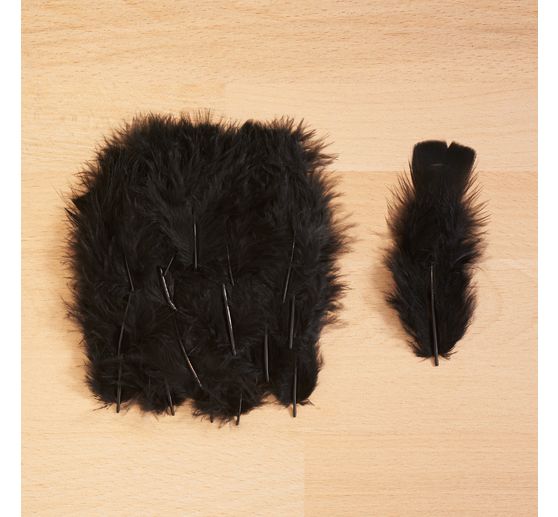 Marabou feathers, about 15 pieces