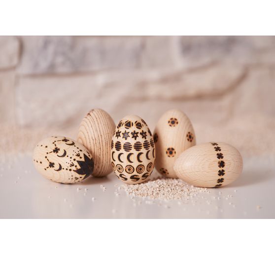 VBS Wooden egg, 6 cm