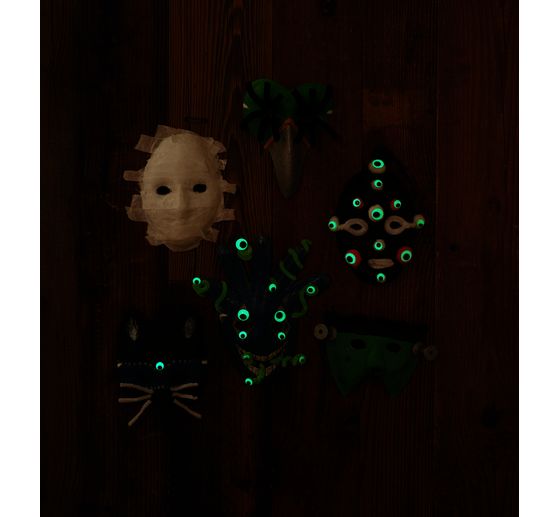 Wobbly eyes-Mix, photoluminescent