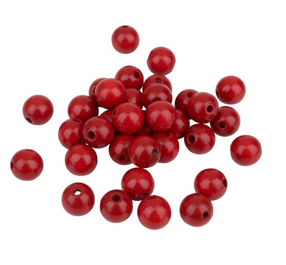 Koraliki drewniane, Ø 12 mm, 30 sztuk