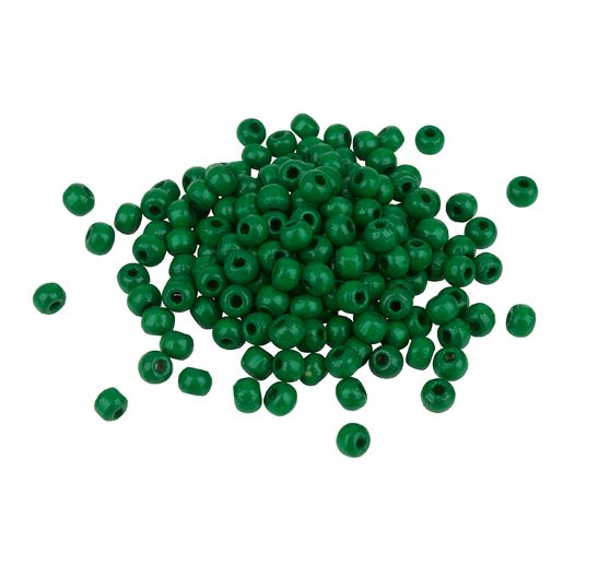 Drewniane koraliki, Ø 4 mm, ok. 165 sztuk