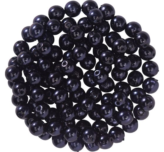 Szklane koraliki woskowe, Ø 4 mm, 100 sztuk