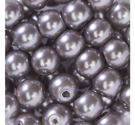 Szklane koraliki woskowe, Ø 6 mm, 55 sztuk