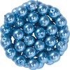 Szklane koraliki woskowe, Ø 6 mm, 55 sztuk Jasny Niebieski