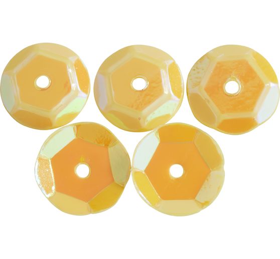 Sequins domed, iridescent