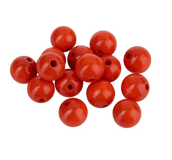 Drewniane koraliki, Ø 15 mm