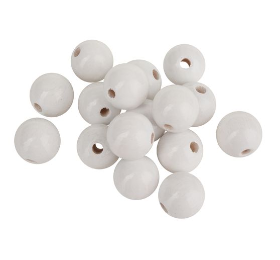 Drewniane koraliki, Ø 15 mm