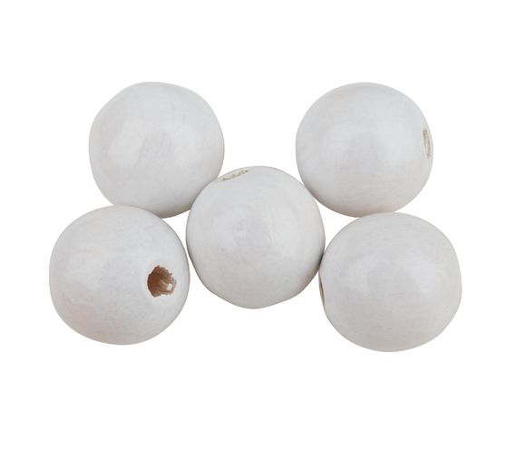 Drewniane koraliki, Ø 15 mm