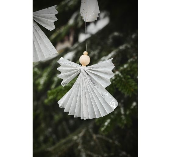 Koraliki drewniane, Ø 6 mm, ok. 125 sztuk