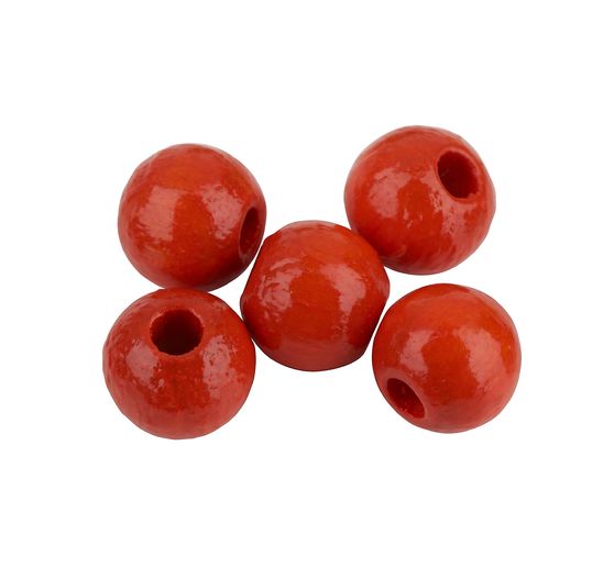 Koraliki drewniane, Ø 6 mm, ok. 125 sztuk