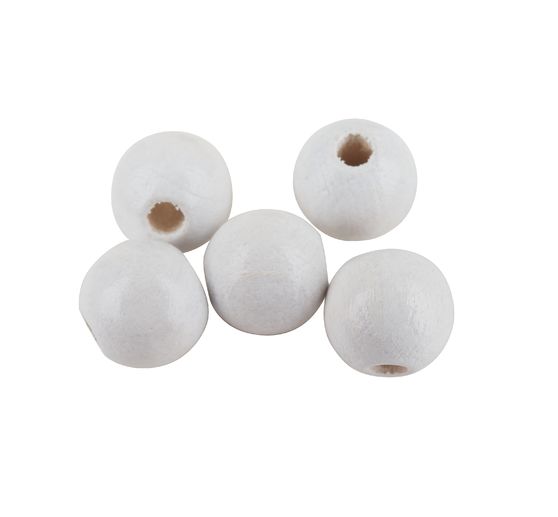 Koraliki drewniane, Ø 8 mm, 85 sztuk