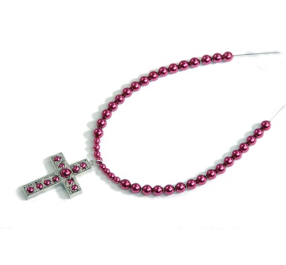 Szklane koraliki woskowe, Ø 4 mm, 100 sztuk