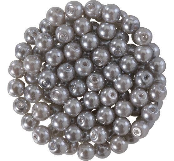 Szklane koraliki woskowe, Ø 4 mm, 100 sztuk